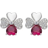 Orecchini Amen Donna Quadricuore in Argento Zirconia EQUBR - EQUBR